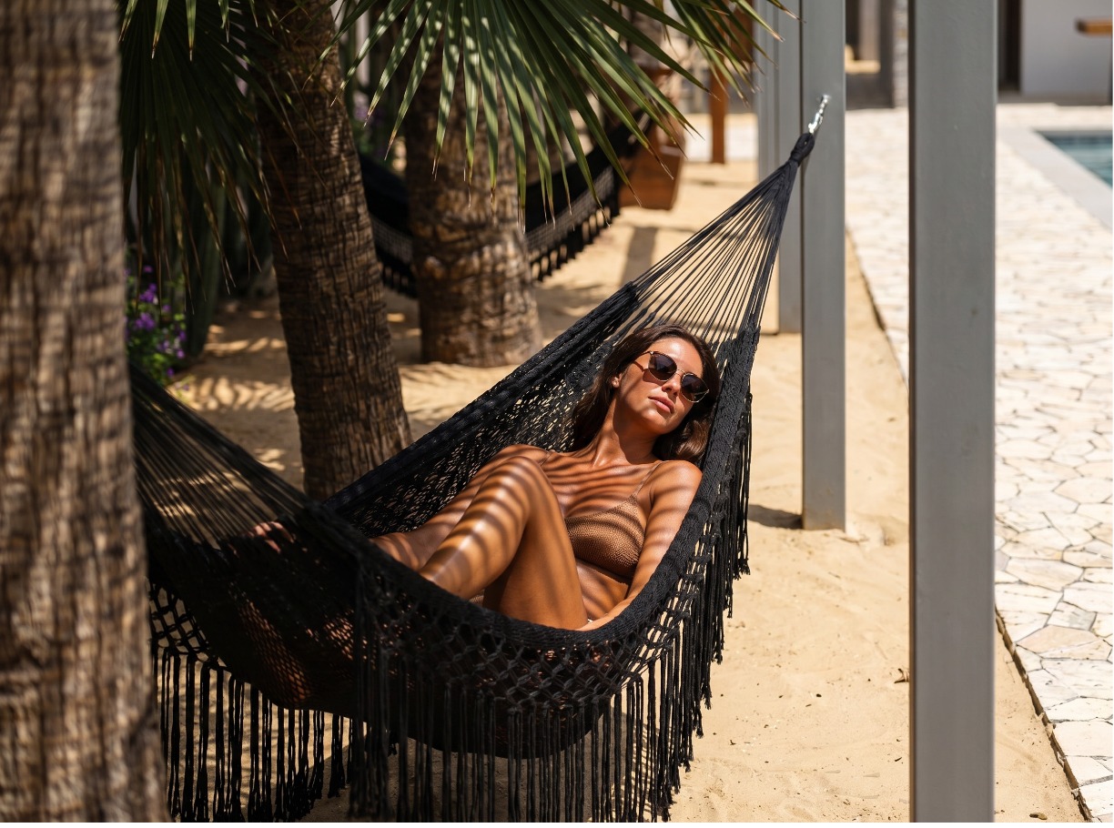 A quiet moment in a hammock at Loma Escondida