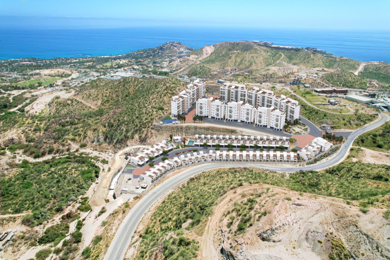 Aerial view of Loma Escondida and the Sea of Cortez